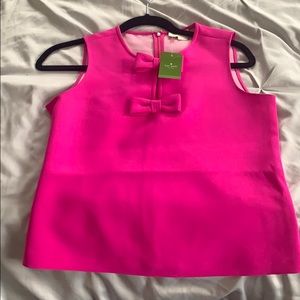 Pink sleeveless kate spade top